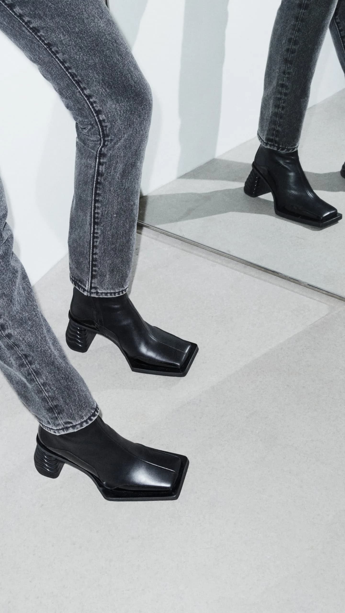 EYTYS Gaia Leather Black Boots | EYTYS